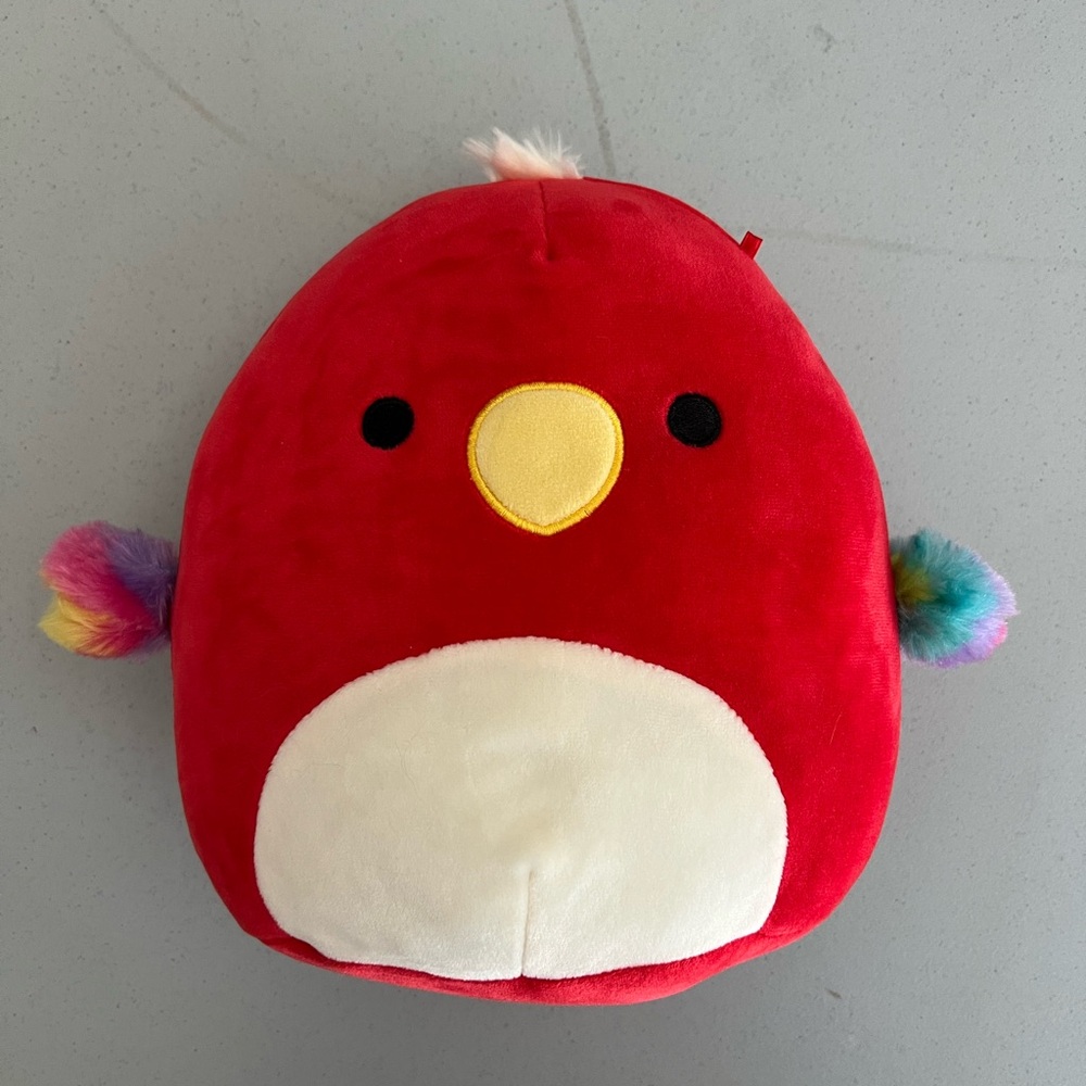Squishmallows Paco the Red Parrot 8” plushy